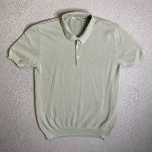 Boglioli Shirt Mens XXL 2XL Green Short Sleeve Cotton Polo Sweater Milano Italy